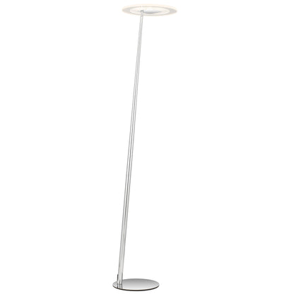 TFS LED FLOOR LAMP 12wLED 3CCT DIM 1800LM H1550 D350 foot swtch CHROME