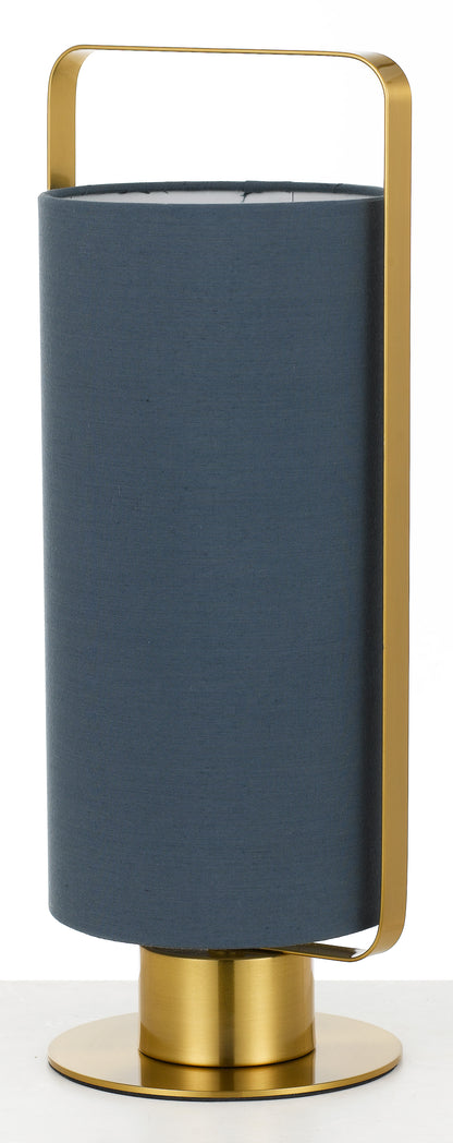 TFS TABLE LAMP 25wE27max H450 D160 BLUE + ANT.GOLD