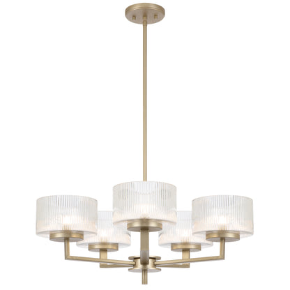 Anchorage TFS 5 LT PENDANT 5x6wG9max D660 H260 ROD 2x600+ 1x300 ANTIQUE SILVER/CLEAR