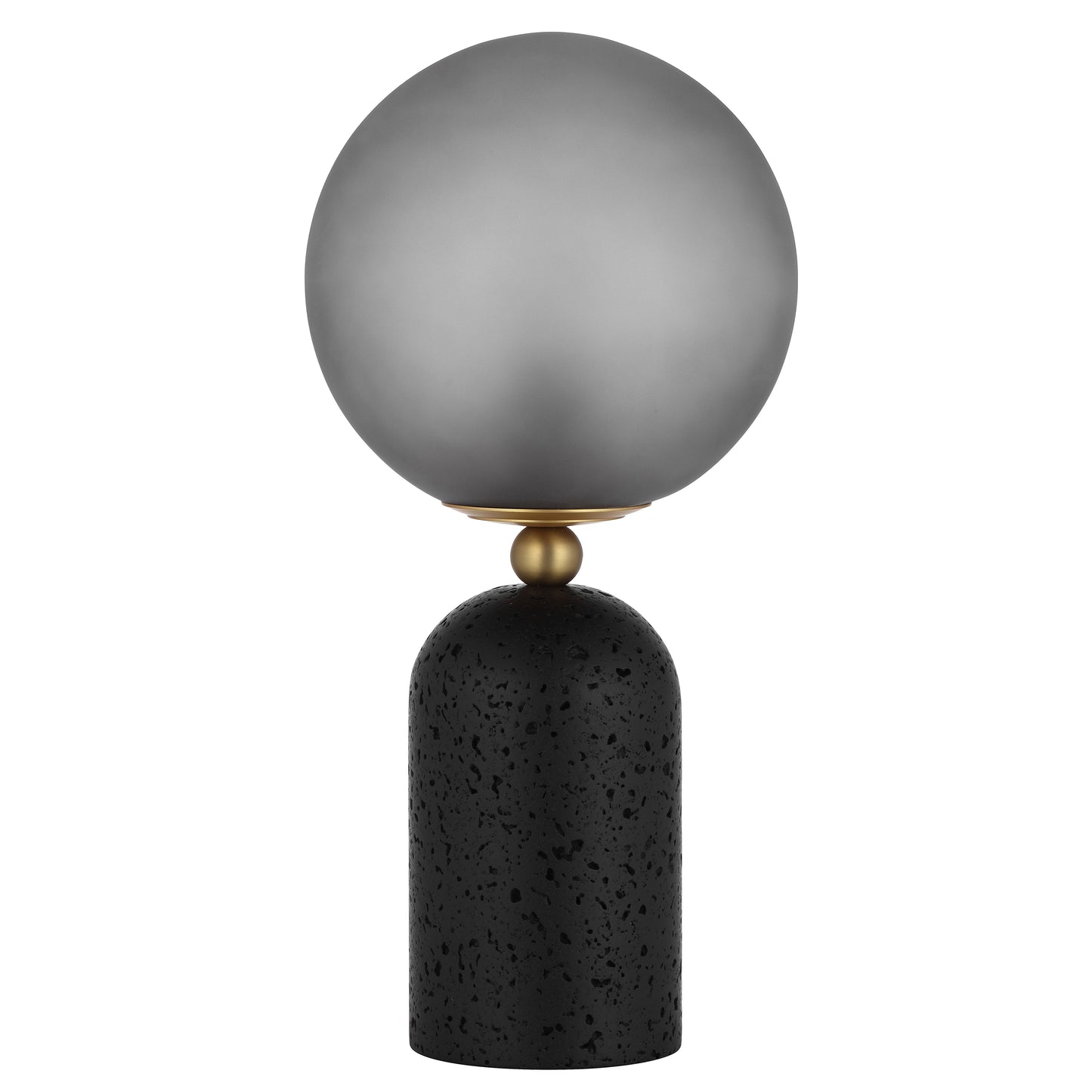 TFS TABLE LAMP 25wE27max D:200 H:420 INLINE BLACK TRA/ DARK ANT BRASS/GREY SMOKE