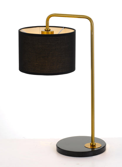 TFS TABLE LAMP 25wE27max D:200 H:490 cab:2.0m line switch BLACK/GOLD