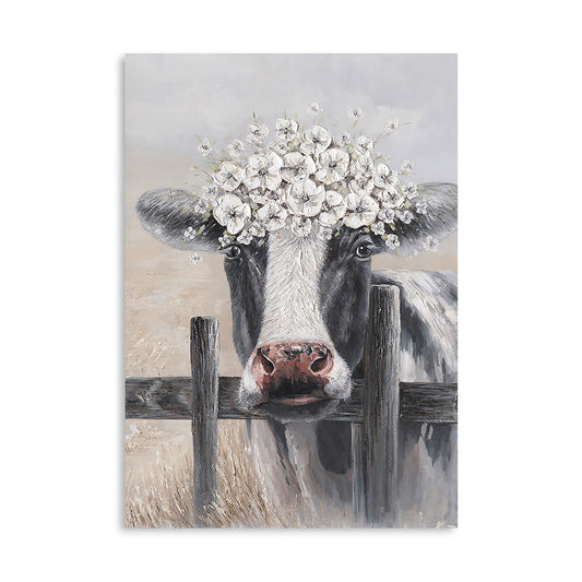 Cow on Farm Canvas Print