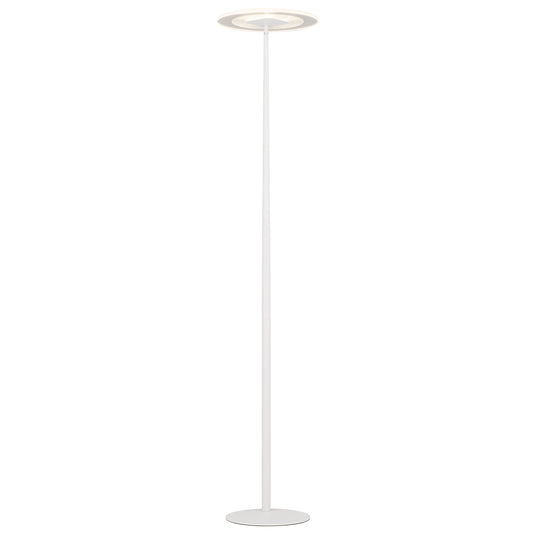 TFS LED FLOOR LAMP 12wLED 3CCT DIM 1800LM H1550 D350 footswth WHITE SAND