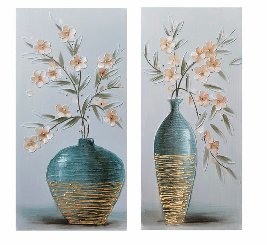 Flowers in vase Hand Painting Picture