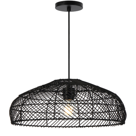 TFS 40 PENDANT 25wE27max D400 H230 cab1.5m BLACK RATTAN