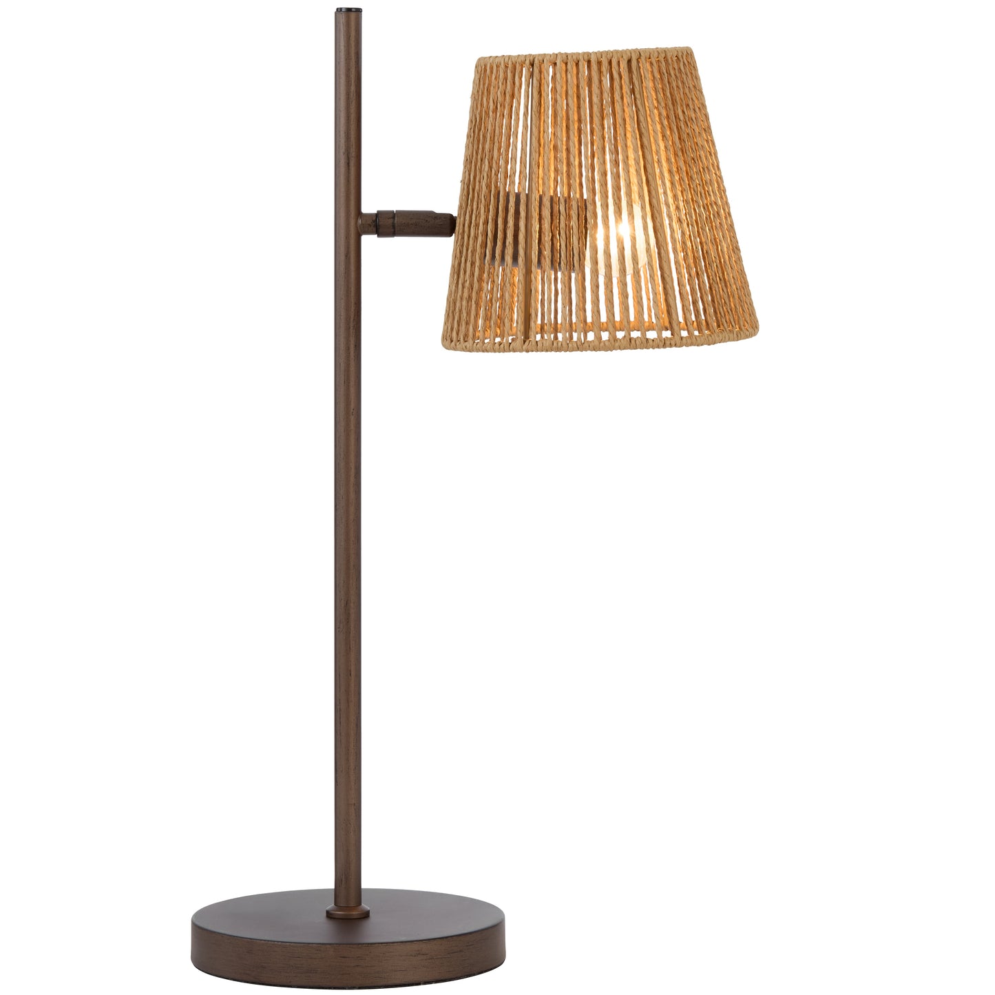Terni TFS TABLE LAMP 25wE27max L330 W180 H545 inline swt BRONZE / NATURAL STRING