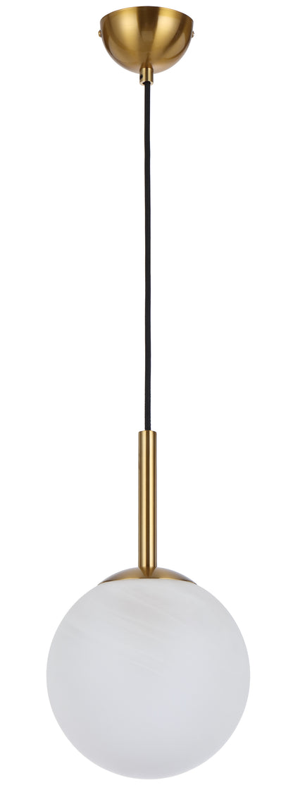 TFS 8 PENDANT 25w E27 D:200 CAB:2m ANTI GOLD / ALABASTRO