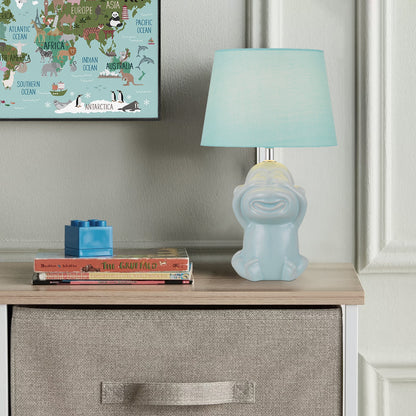 TFS CERAMIC TABLE LAMP 25wE27max H:380 D:215 BLUE/BLUE
