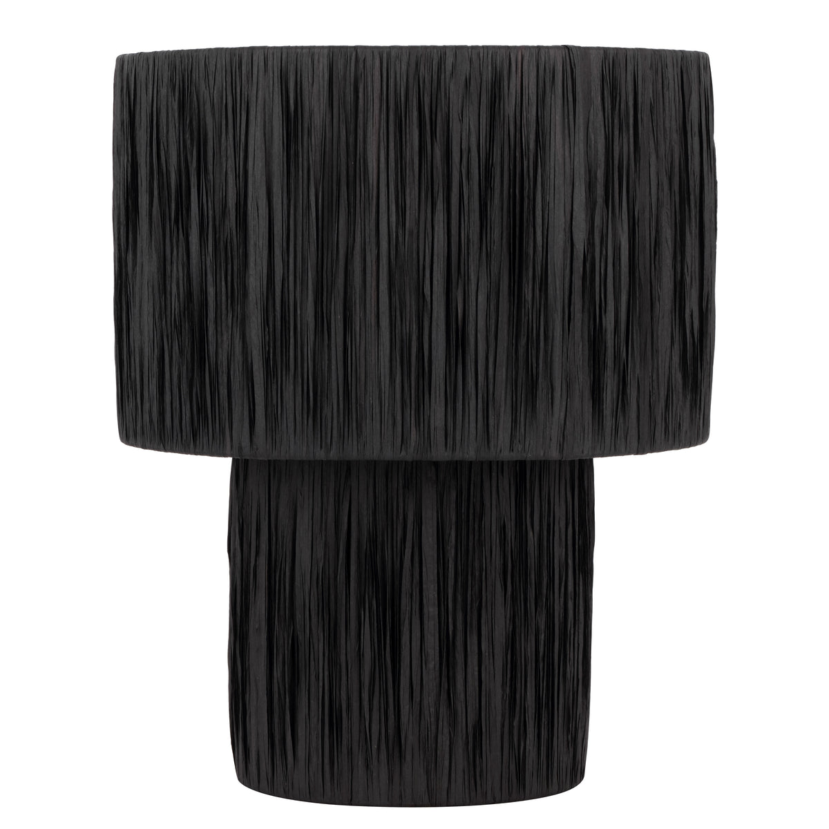 Wichita TFS LARGE TABLE LAMP 25wE27max D320 H380 INLINE SWT BLACK RAFFIA