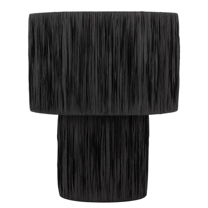 Wichita TFS LARGE TABLE LAMP 25wE27max D320 H380 INLINE SWT BLACK RAFFIA