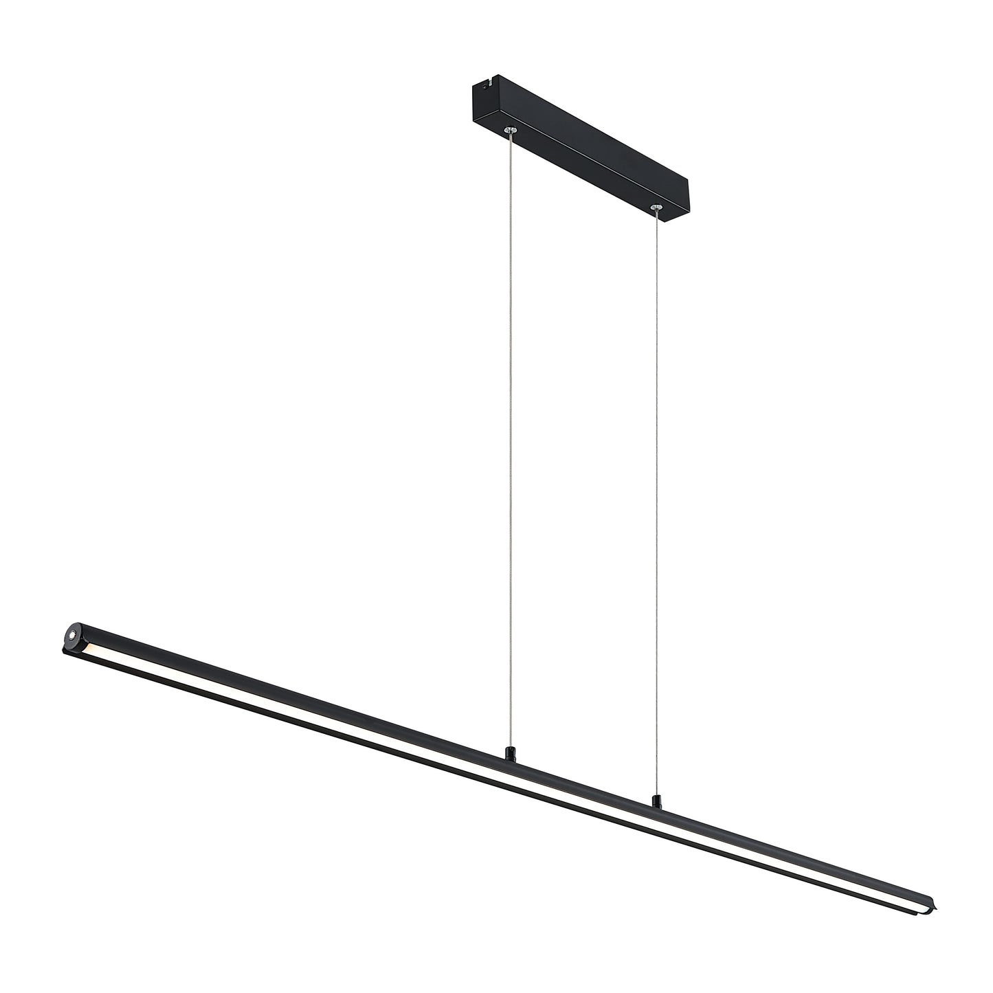 Vitawood TFS 140CM PENDANT 36wLED L:1400 W:38 H:25 cab 2M 3CCT STEP DIM 2450Lm BLACK MATT