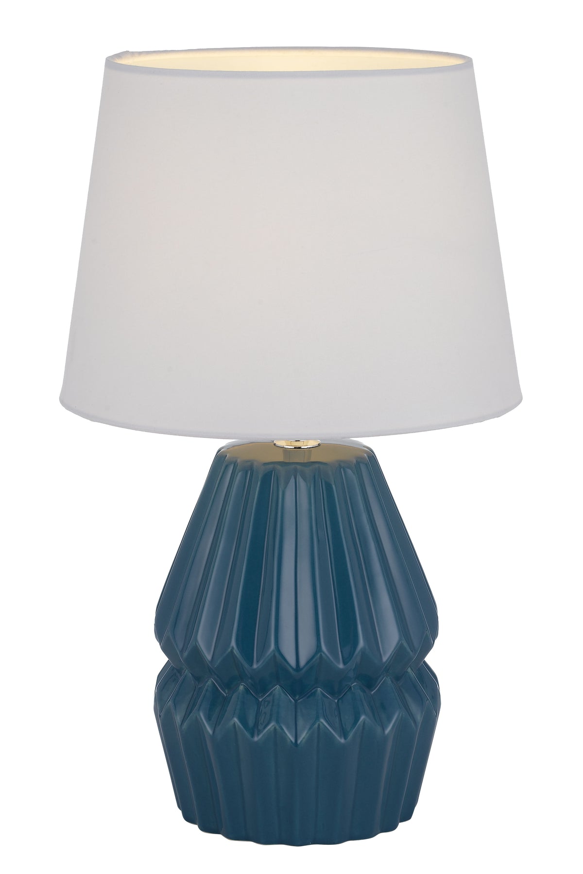 TFS CERAMIC TABLE LAMP 25wE27max H:385 D:230 BLUE/WHITE