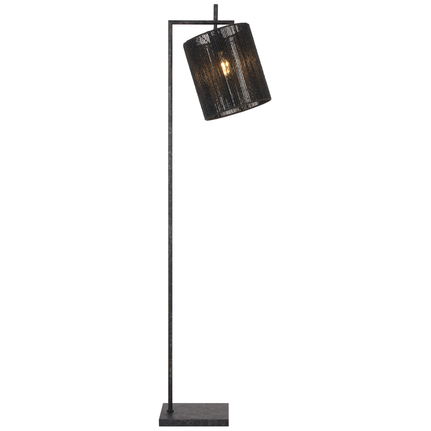 TFS FLOOR LAMP 25wE27max L325 W250 H1500 foot swt GUN METAL / BLACK STRING