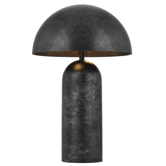 TFS H46 TABLE LAMP 2x25wE27max D:300 H:465 inline swtch BLACK PATINA