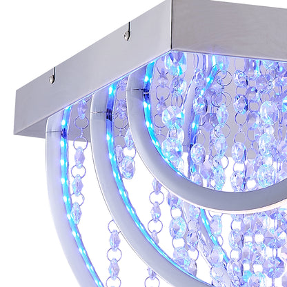 TFS CTC 25wLED 4000K L420 W420 H310 DIM+RGB BY RMTE 2500LM CHROME/CRYSTAL
