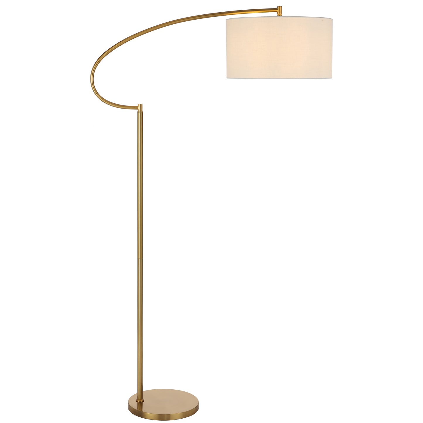 TFS FLOOR LAMP 25wE27max L960 W420 H1650 2.0m foot swt ANT GOLD/IVORY