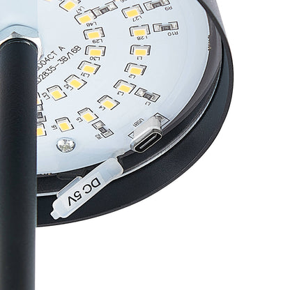 TFS RECHARGEABLE TABLE LAMP 3wLED D108 H380 IP54 1.5M 3000 K 300LM 2X2000mah BLACK SAND