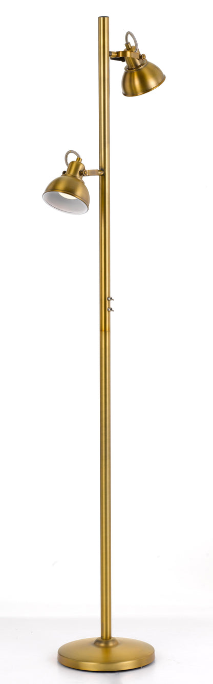 TFS FLOOR LAMP 6wGU10max D:110 H:1500 DLB SWITCH ON POLE - ANT BRASS