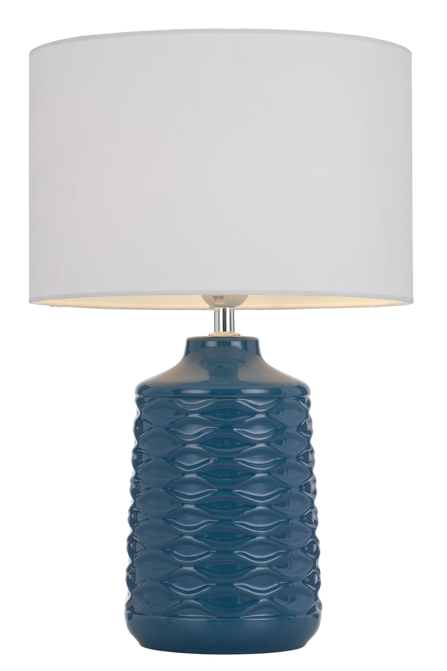 TFS CERAMIC TABLE LAMP 25wE27max H:425 D:280 BLUE/WHITE