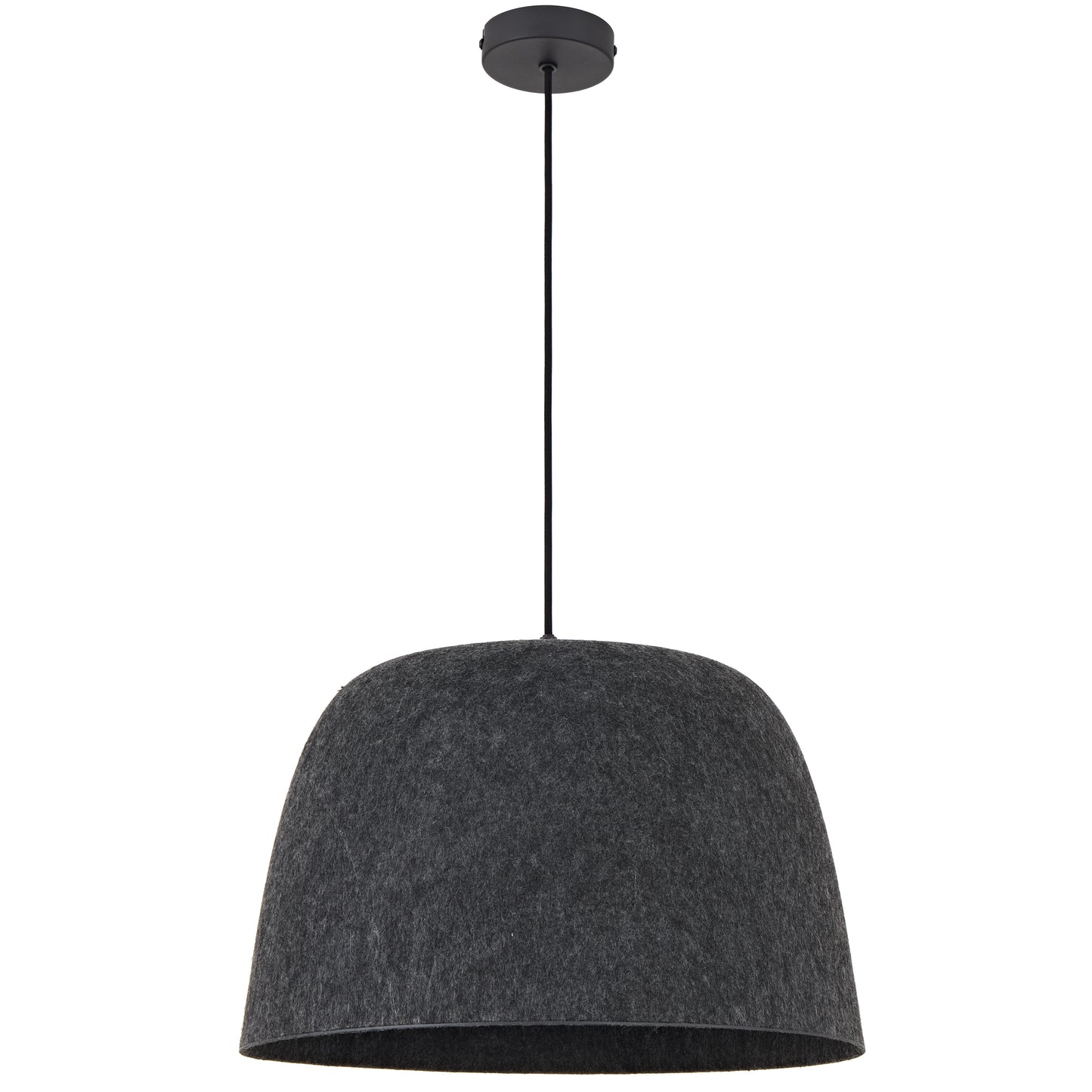 TFS FELT PENDANT 25wE27max D430 H270 cab 2m BLACK FELT