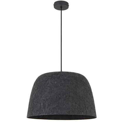 TFS FELT PENDANT 25wE27max D430 H270 cab 2m BLACK FELT