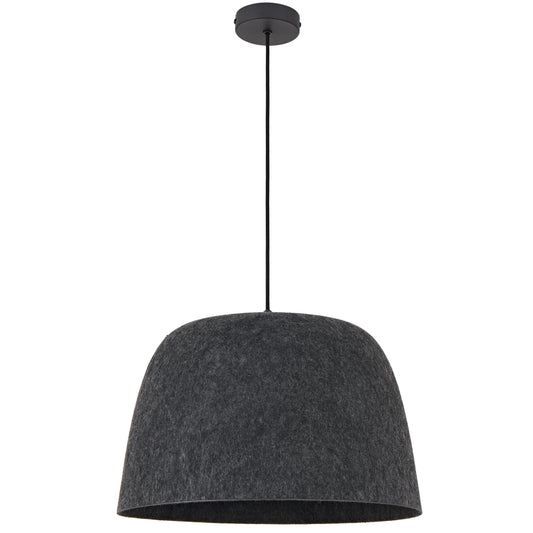 TFS FELT PENDANT 25wE27max D430 H270 cab 2m BLACK FELT