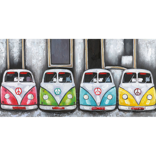 Kombi Vans Canvas Print