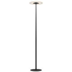 TFS LED FLOOR LAMP 12wLED 3CCT DIM 1800LM H1550 D350 footswth BLACK SAND