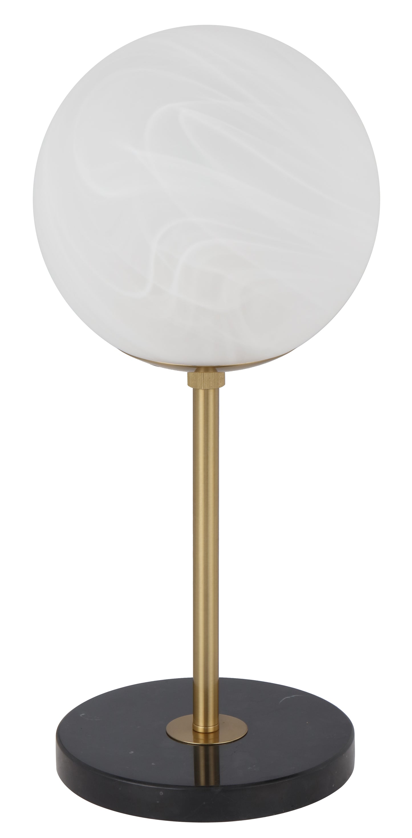 TFS 25 TABLE LAMP 25wE27max D:250 H:600 Inline Switch BLCK MARBLE/ANT GOLD/ALABASTRO