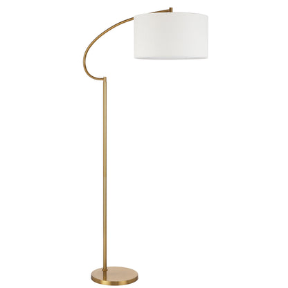 TFS FLOOR LAMP 25wE27max L960 W420 H1650 2.0m foot swt ANT GOLD/IVORY