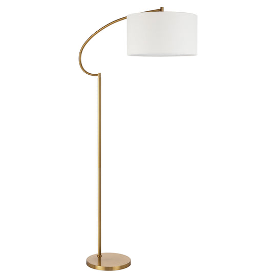 TFS FLOOR LAMP 25wE27max L960 W420 H1650 2.0m foot swt ANT GOLD/IVORY
