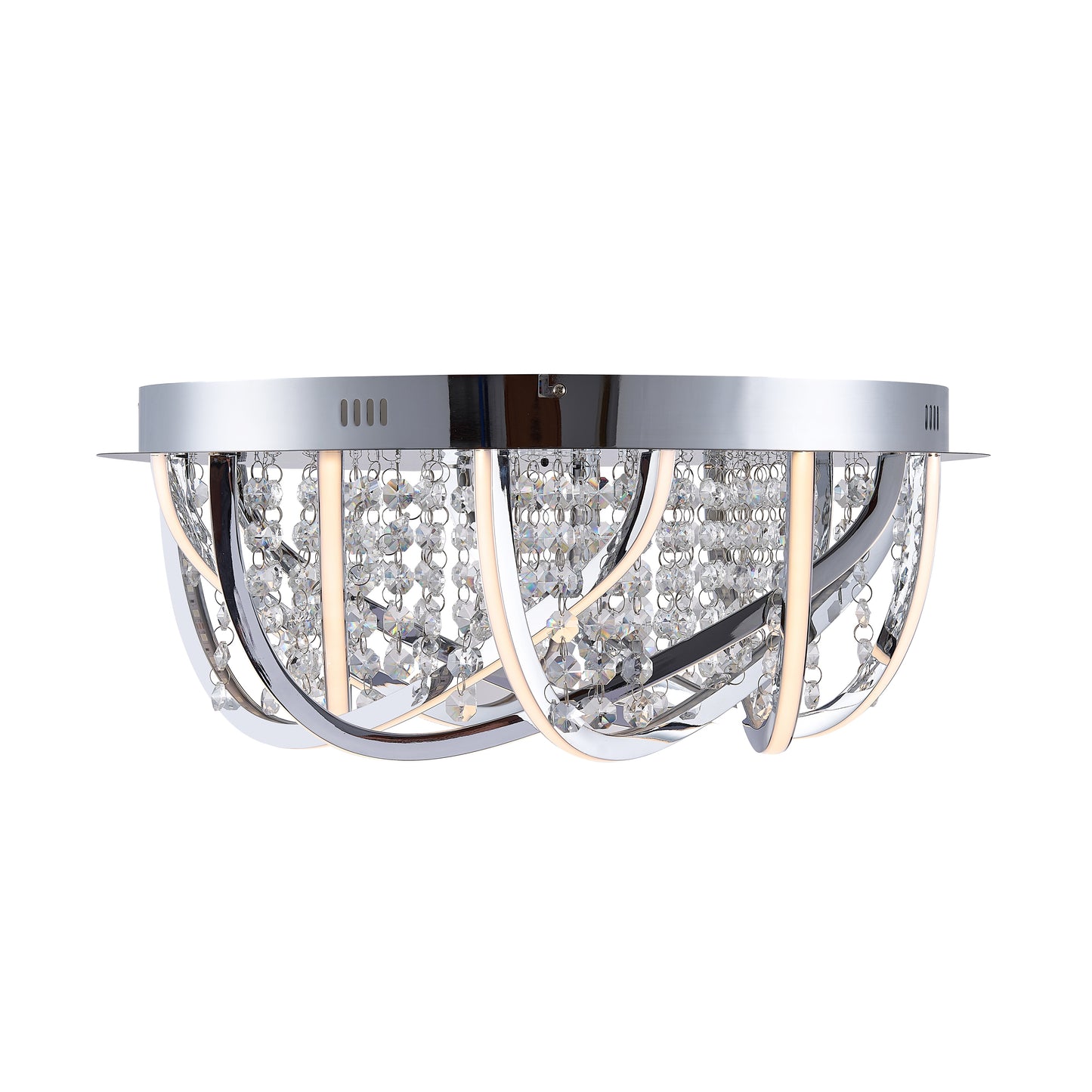 TFS CTC 44wLED 4000K D550 H220 DIM+RGB BY RMTE 3600LM CHROME/CRYSTAL