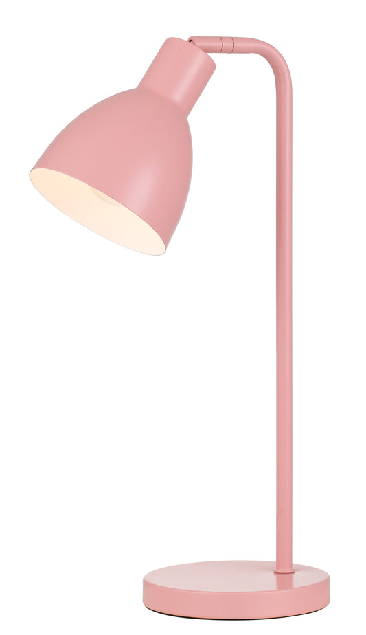 TFS TABLE LAMP 25wE27max H:450 D:150 PINK/PINK Cab:1.5m