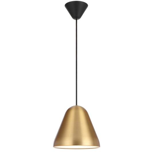 TFS 22CM PENDANT 25wE27max D220 H195 CAB 2M BRASS SATIN