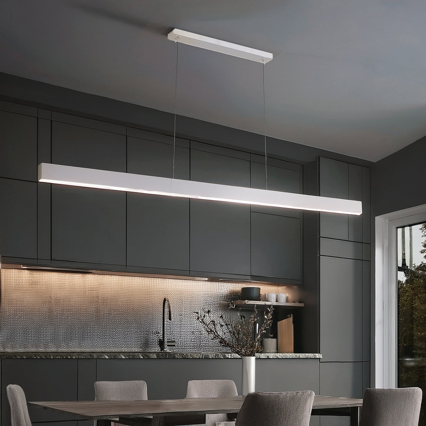 Olympia TFS 240 PENDANT 60wLED TUYA L:2400H:50W:75 WHITE 4200Lm CAB:2m