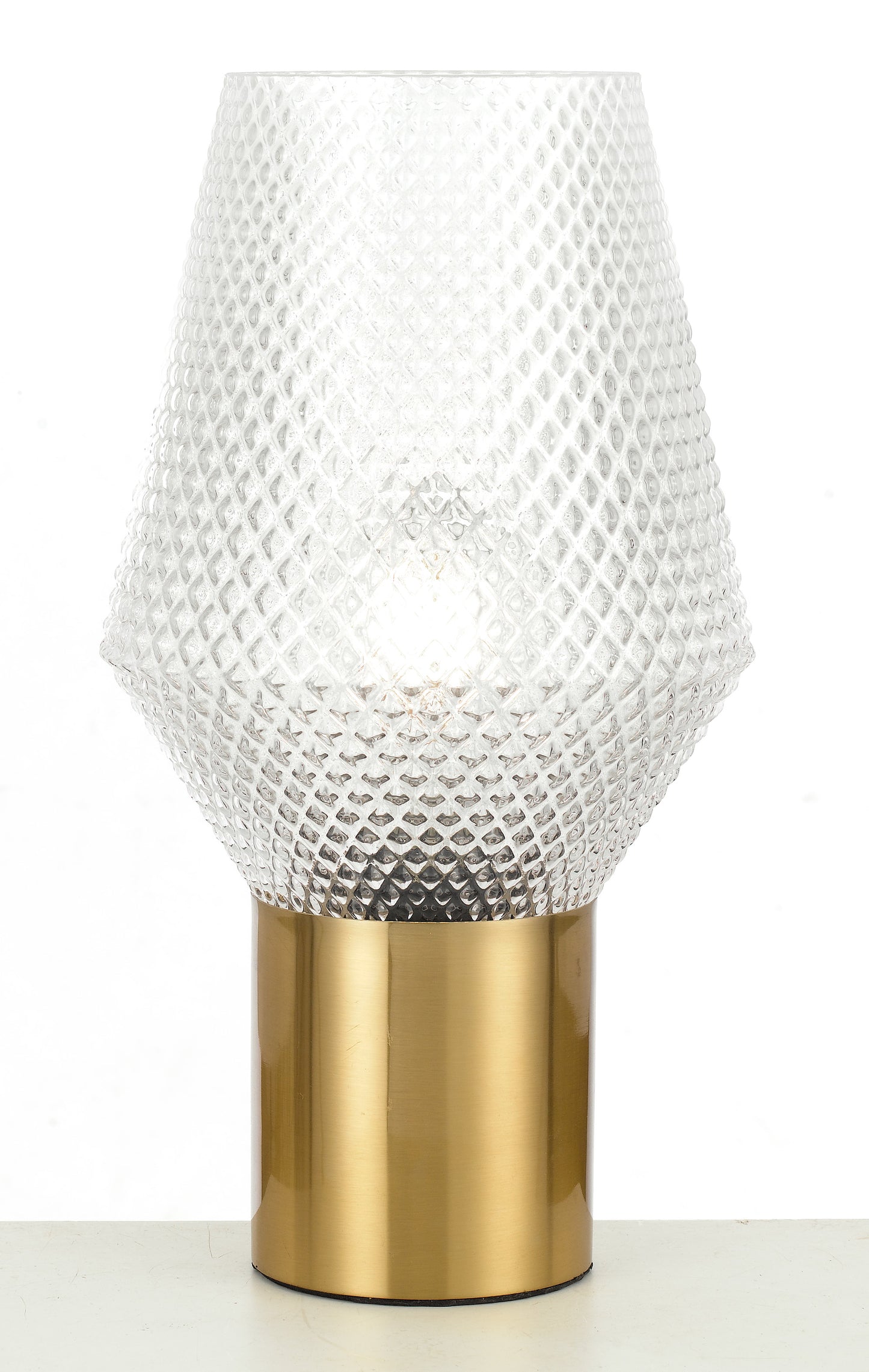 TFS TABLE LAMP 25wE27max D200 H350 CLEAR / ANT.GOLD