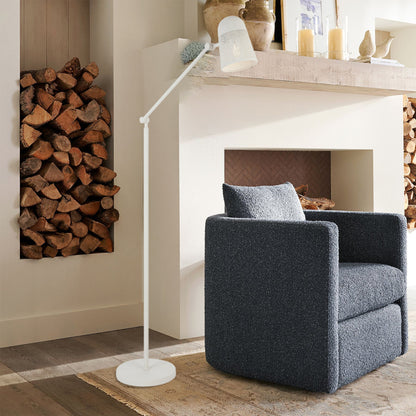 TFS FLOOR LAMP 25wE27max D250 H1500 FOOT SWITCH OFF-WHITE RAL9002