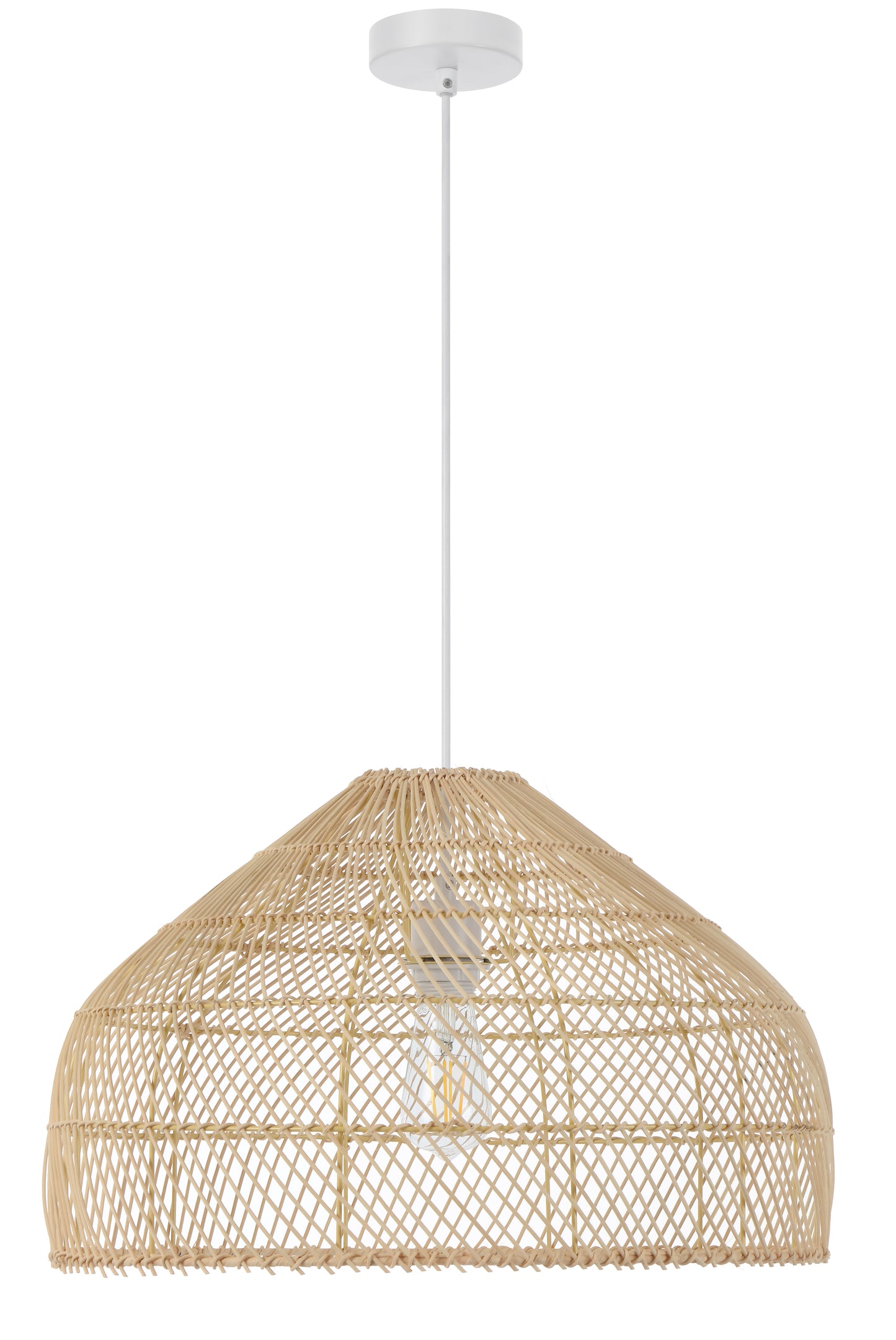 TFS 50 PENDANT 25wE27max D500 H300 cab1.5m NATURAL RATTAN