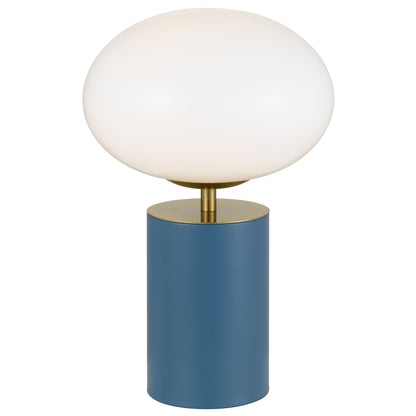 TFS TOUCH TABLE LAMP 5wE14 3000K D200 H320 BLUE 5007 / GOLD/ OPAL GLOSS