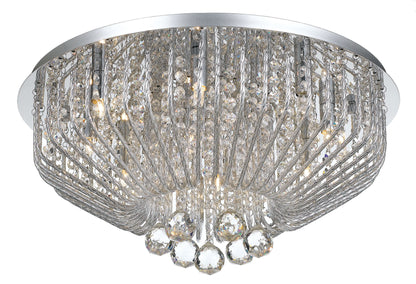 TFS 53 CTC 9x33wOSRAM G9 D:530 CHROME / CLEAR CRYSTAL BEADS