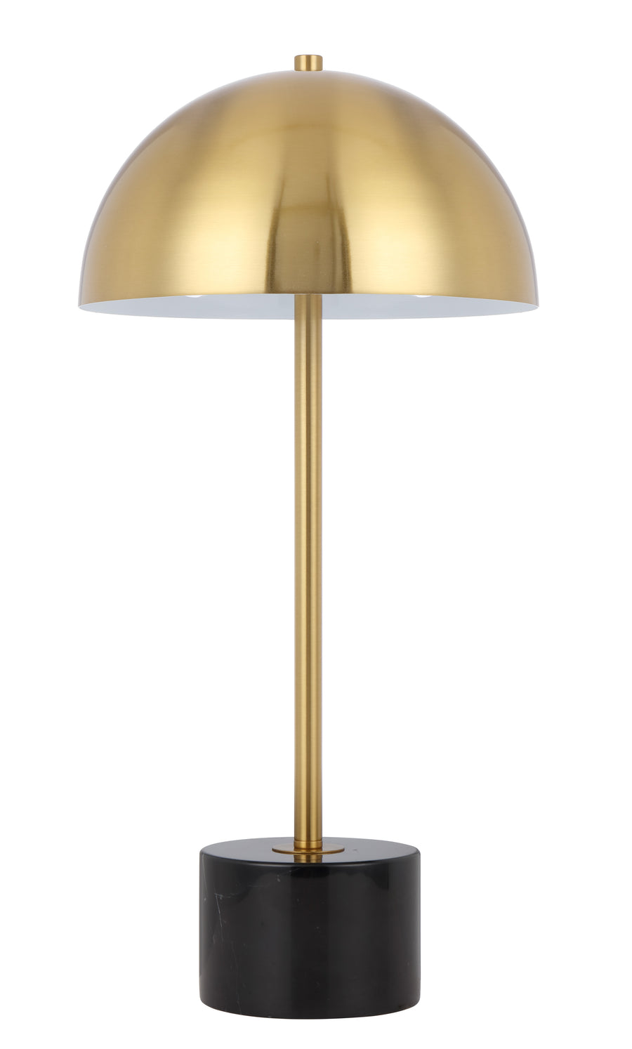 TFS TABLE LAMP 2x25wE27max D:250 H:500 inline switch BLACK MARBLE/ANT GOLD