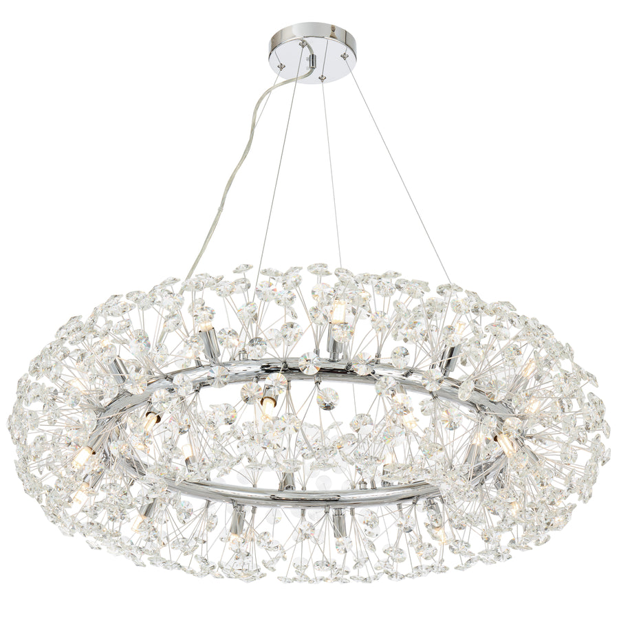 Faro TFS 24LT PENDANT 24x6wG9max D:900 H:350 CRY H13 CRYS H130 CAB 2M CHROME/ CLEAR