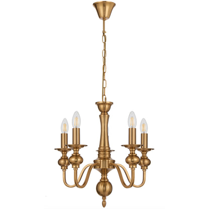 Rivaton TFS 5LT PENDANT 5x25wE14max D:450 H:430 chain 2m COPPER