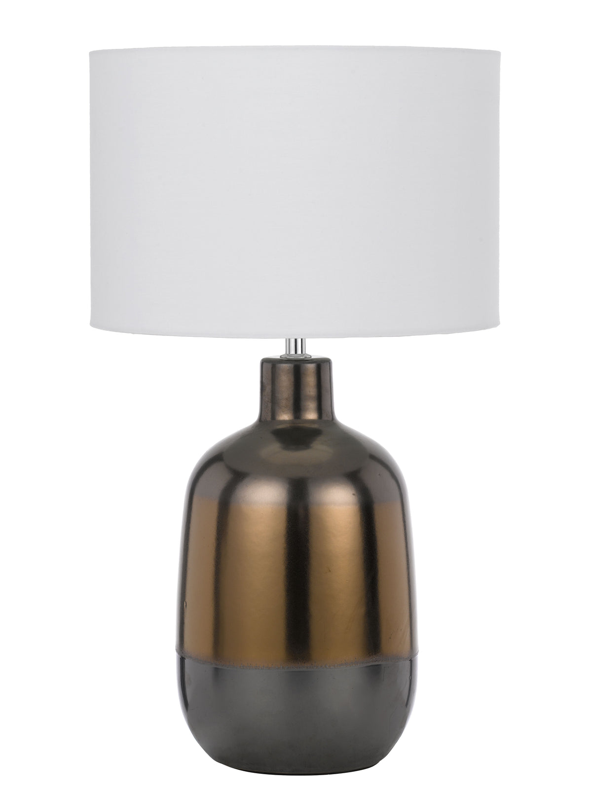 TFS CERAMIC TABLE LAMP 25wE27max D:300 H:535 line switch BRONZE / WHITE