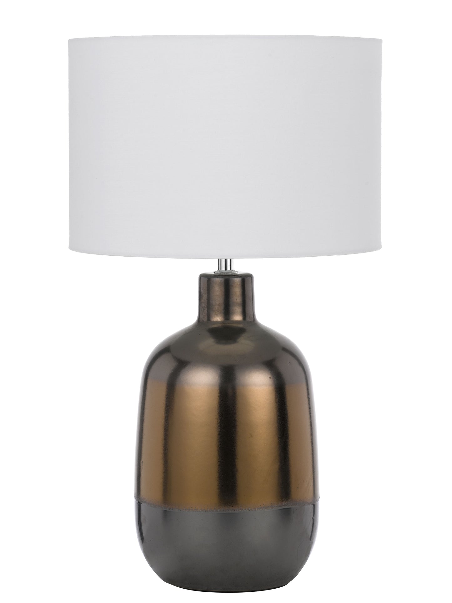 TFS CERAMIC TABLE LAMP 25wE27max D:300 H:535 line switch BRONZE / WHITE