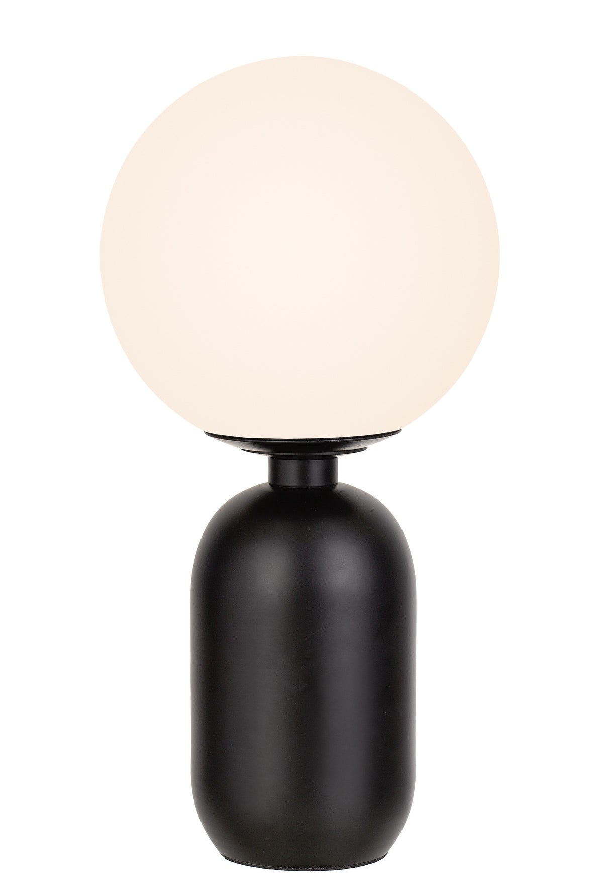 TFS TABLE LAMP 25wE14max D:200 H:400 cable2.0 line swt BLACK/OPAL MATT