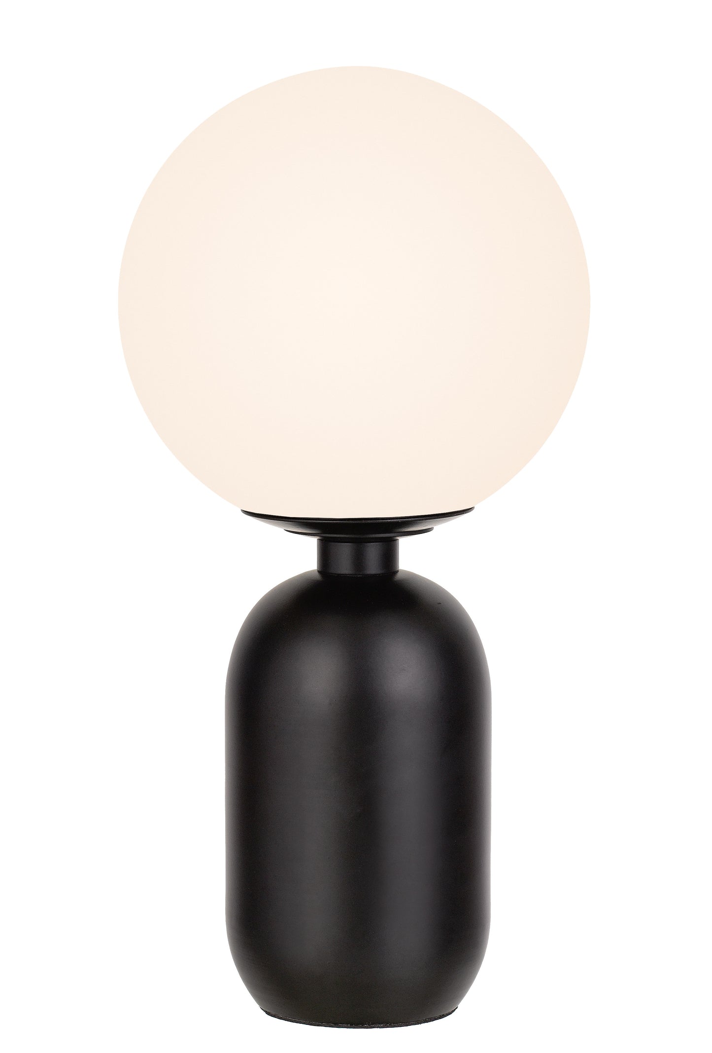 TFS TABLE LAMP 25wE14max D:200 H:400 cable2.0 line swt BLACK/OPAL MATT