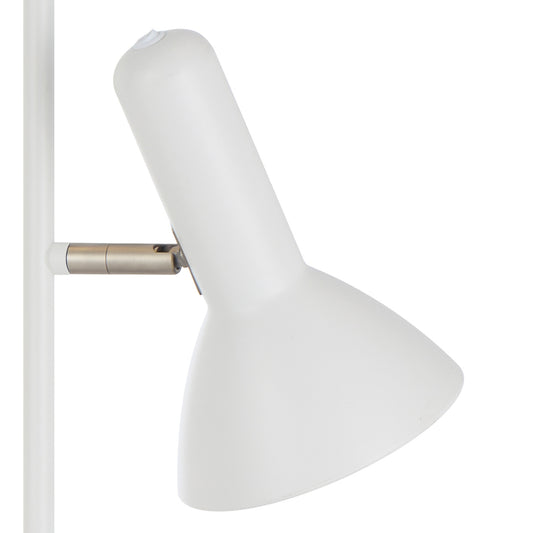 TFS 2LT FLOOR LAMP 2x25wE27max L240 W420 H1610 ON/OFF SWT ON HEAD WHITE