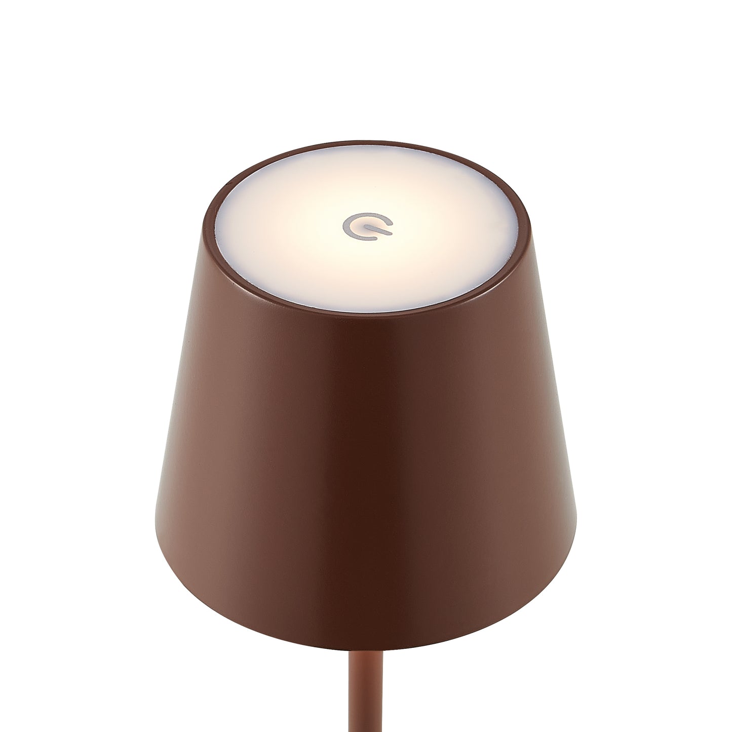 TFS RECHARGEABLE TABLE LAMP 3wLED D108 H380 IP54 1.5M 3000 K 300LM 2X2000mah BROWN SATIN