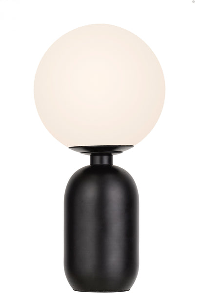 TFS TABLE LAMP 25wE14max D:200 H:400 cable2.0 line swt BLACK/OPAL MATT